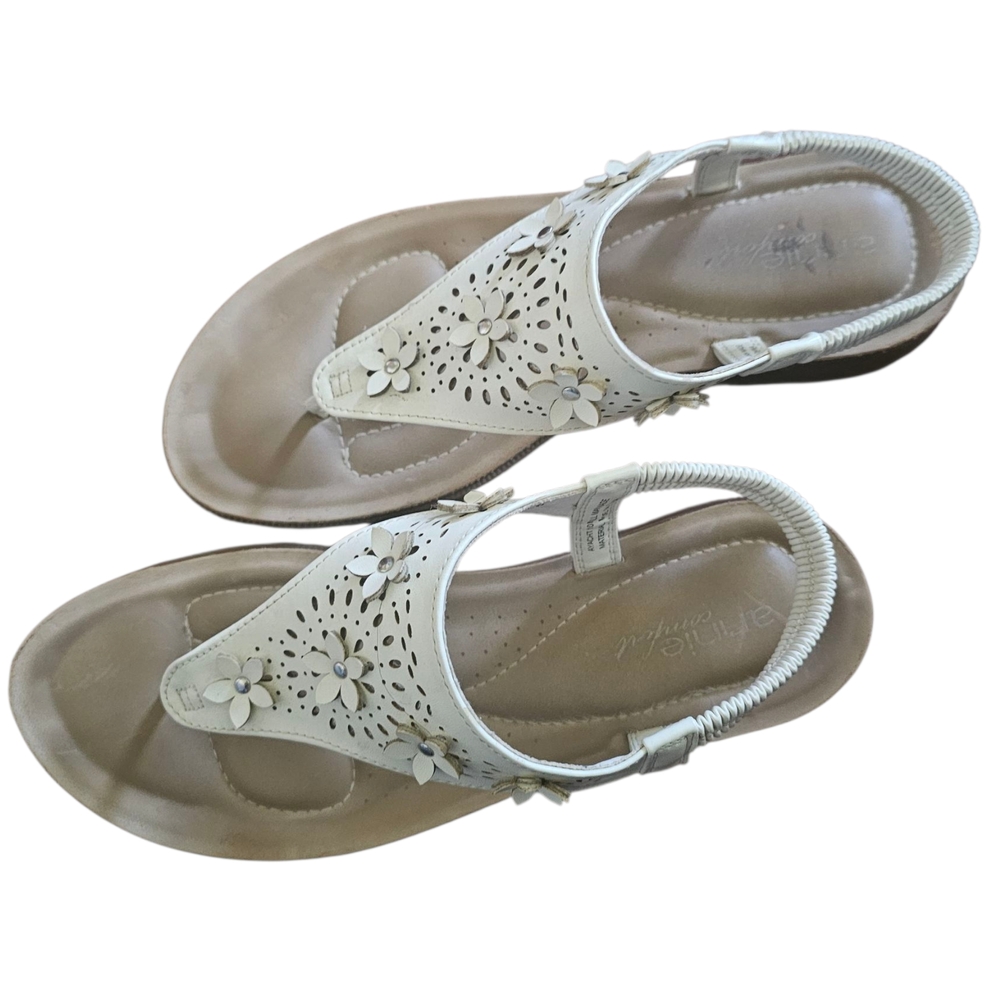 White Floral Women's Sandals